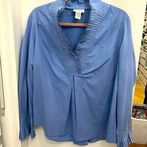 Soft Surroundings pleated blouse L